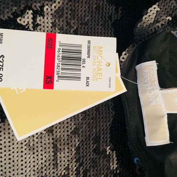 NWT Michael Kors black sequin cocktail dress - Picture 6 of 7